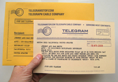 Website Telegram Stop Lets You Send Real Vintage Telegrams For Under Five Dollars