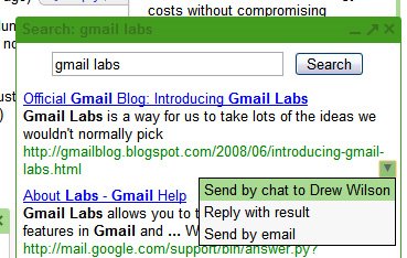 Gmail Labs Adds Google Search Gmail Labs Adds Google Search