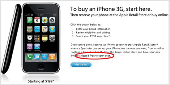 iPhone 3G Finally Available Online
