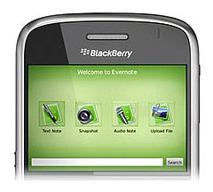 Evernote Is Now Available on the BlackBerry Evernote Is Now Available on the BlackBerry
