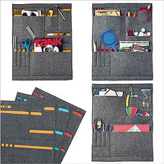 Grid Wall Pockets: A Chic Remote and Wii-Mote Organizer Grid Wall Pockets: A Chic Remote and Wii-Mote Organizer