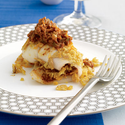 Tortilla-Stuffed Flounder Tortilla-Stuffed Flounder