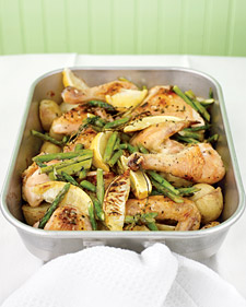 Recipe For Roast Chicken With Asparagus and Potatoes