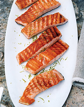 Fast & Easy Gourmet Recipe For Grilled Salmon With Lime Butter Sauce