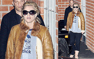 Britney Spears Friends With Nine Inch Nails, Wearing A Shirt That Says Dick