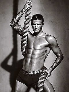 Shirtless David Beckham's Newest Armani Underwear Ad Photo