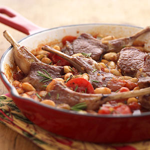Fast & Easy Dinner: Tuscan Lamb Chop Skillet Fast & Easy Dinner: Tuscan Lamb Chop Skillet