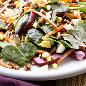 Fast & Easy Dinner: Loaded Spinach Salad