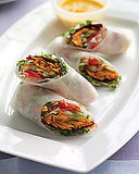 Spring Rolls With Carrot-Ginger Dipping Sauce