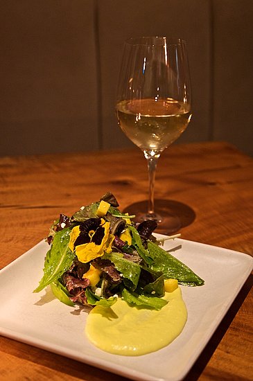 Avocado and mango salad with baby greens, barrel aged feta, white balsamic vinaigrette
Avocado and mango salad with baby greens, barrel aged feta, white balsamic vinaigrette