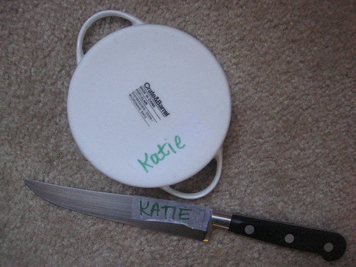Simple Tip: When Potlucking, Label Your Kitchen Tools