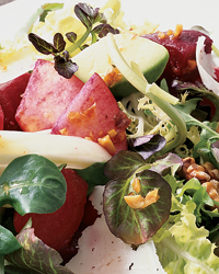 Watermelon and Papaya Salad with Tequila Vinaigrette Watermelon and Papaya Salad with Tequila Vinaigrette