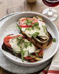 Fast & Easy Dinner: Open-Faced Grilled Eggplant Sandwiches Fast & Easy Dinner: Open-Faced Grilled Eggplant Sandwiches