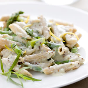Fast & Easy Dinner: Creamy Asparagus Pasta