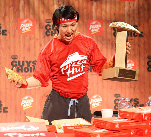 Pizza Hut P'Zone Eating Competition Pizza Hut P'Zone Eating Competition