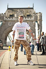 Man Finishes 13-Day Marathon on Crutches
