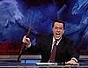 Colbert Brings Pitchfork but Obama Might Not Stop Bonuses