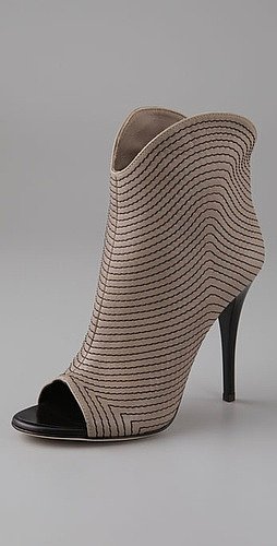 Giuseppe Zanotti Shoes Stitched Peep Toe Booties