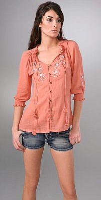 Joie May Embroidered Top