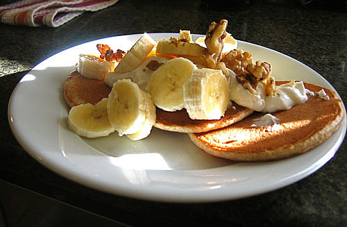 Whole Wheat-Cinnamon Pancakes