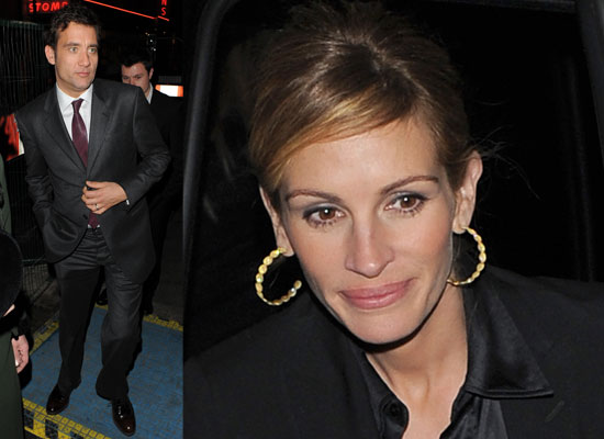 11/09/2009 Julia Roberts and Clive Owen