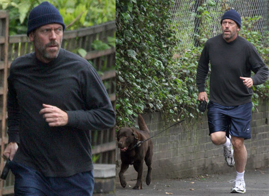 20/04/2009 Hugh Laurie Jogging