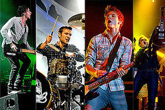 Photos Of McFly Playing Live In Manchester, Tom Fletcher, Danny Jones, Harry Judd, Dougie Poynter Plus Details Of Their Twitters