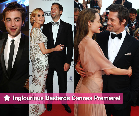 Photos From Inglourious Basterds Cannes Premiere With Brad Pitt, Angelina Jolie, Robert Pattinson, Joshua Jackson, Diane Kruger Photos From Inglourious Basterds Cannes Premiere With Brad Pitt, Angelina Jolie, Robert Pattinson, Joshua Jackson, Diane Kruger