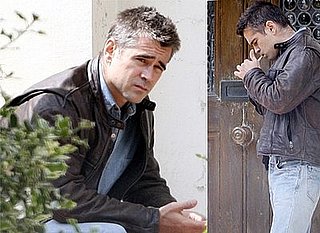 Photos Of Colin Farrell On Set Of New Movie London Boulevard In London, UK