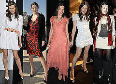Milla Jovovich at Paris Fashion Week Autumn 2009