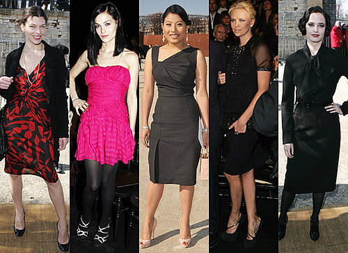 Eva Green, Charlize Theron, Leigh Lezark, Milla Jovovich at Christian Dior, Paris