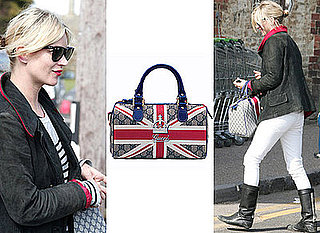 Kate Moss Shows Off her Gucci Sloane Handbag