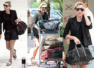Kate Moss Style Airport Nice, Black Blazer