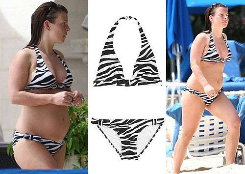 Photos of Coleen Bikini Zebra Print Halterneck Swimwear