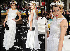 Photos of Peaches Geldof at Bruno Premiere White Dress