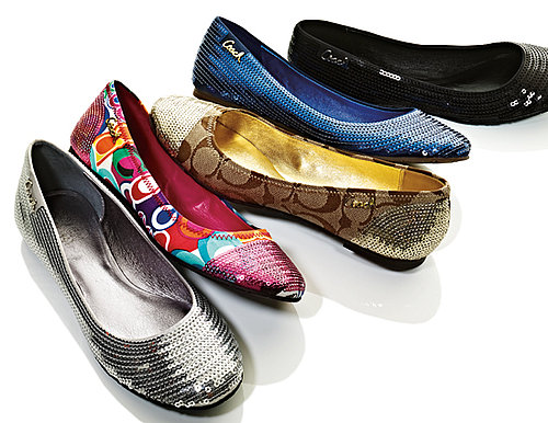 Coach Shimmer Flats ($148)
Sequins
Rubber sole
Coach Shine Flats ($138)
Pop C, Ocelot, or Classic Signature print
Sequin heel and toe cap
Coach Shimmer Flats ($148)
Sequins
Rubber sole
Coach Shine Flats ($138)
Pop C, Ocelot, or Classic Signature print
Sequin heel and toe cap