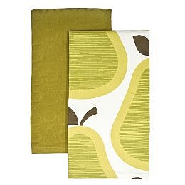 Home Pears Kitchen Towels 2pk. - Green (20x30") : Target