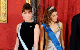 Photos of Carla Bruni and Spanish Princess Letizia