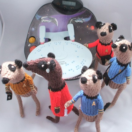 Cute Alert: Knitted Trekkie Meerkats