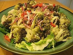 Broccoli Salad with Whole Grain Dijon & Dill Vinaigrette