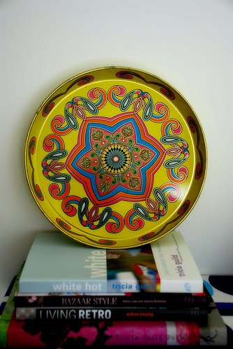 If you have a beautiful decorative tray like Desire to Inspire blogger Kim's tray, just hang it on or lean it against a wall as décor!
Source
If you have a beautiful decorative tray like Desire to Inspire blogger Kim's tray, just hang it on or lean it against a wall as décor!
Source