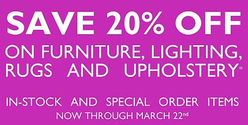 Sale Alert: 20 Percent Off at the Conran Shop