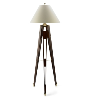 Desire/Acquire: Wooden Tripod Floor Lamp