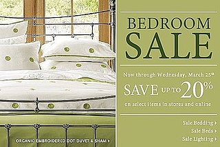 Sale Alert: 20 Percent Off Pottery Barn's Bedroom Items