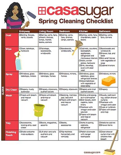 Downloadable Spring Cleaning and Organizing Checklist