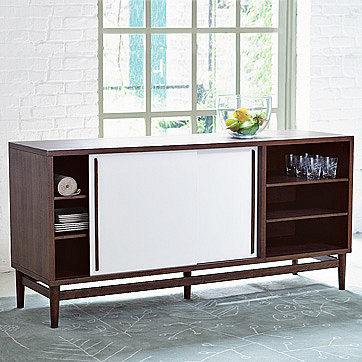 modern storage console| west elm
