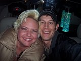 Derek and I on our first Hummer Limo Ride!