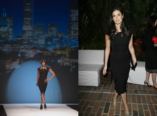 Who Wore It Better? Naomi or Demi in a Zac Posen LBD