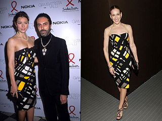 Who Wore It Better? Giambattista Valli Yellow, Black and White Fab Frock