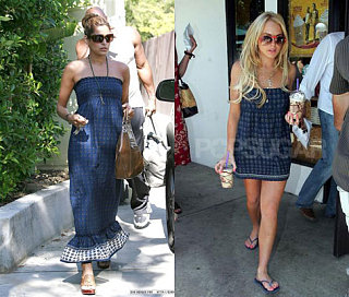 Who Wore It Better? Juicy Couture Blue Printed Dress 